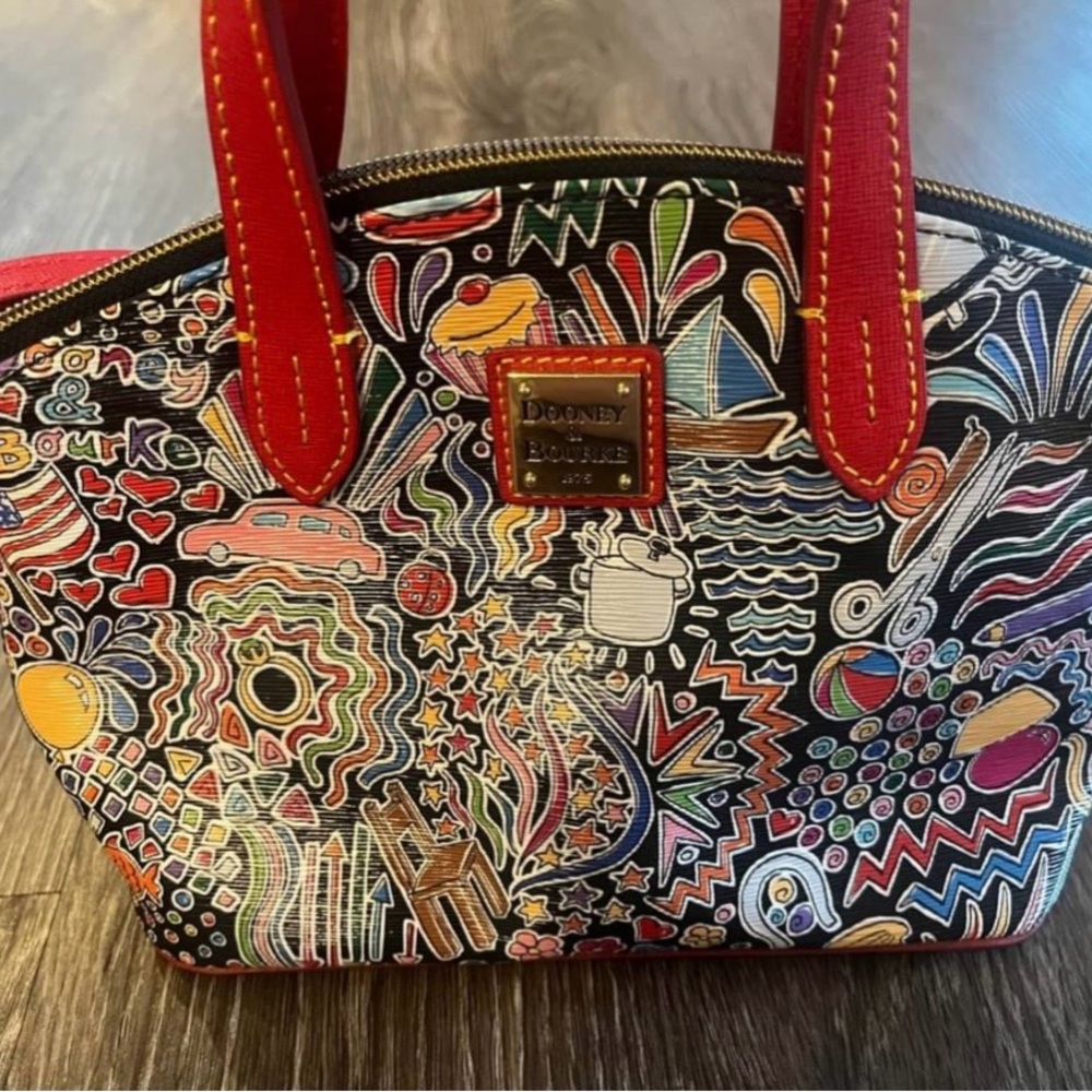 Dooney & Bourke Whimsy Ruby Bitsy Satchel - image 2
